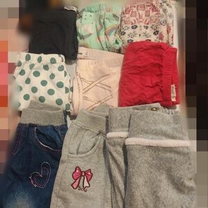 4T Girl Bottom Legging Sweatpants Pants Bundle